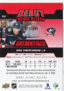 2022-23 Upper Deck Credentials Red #114 Jake Christiansen DTA, SN299