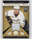 2013-14 Panini Totally Certified Rookie Roll Call Gold Patch #RRHLI Hampus Lindholm MEM, SN25