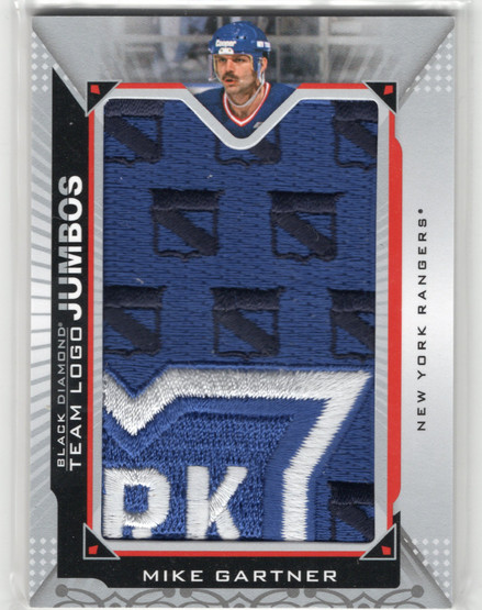 2015-16 Upper Deck Black Diamond Team Logo Jumbos #TLNYMG Mike Gartner MANU