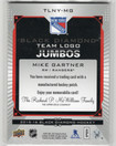 2015-16 Upper Deck Black Diamond Team Logo Jumbos #TLNYMG Mike Gartner MANU