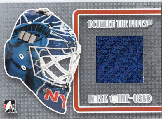 2006-07 In The Game Between The Pipes Mask Game-Used #MGU11 Henrik Lundqvist MEM, PR25