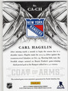 2013-14 Panini Crown Royale Coat of Arms Materials #CACH Carl Hagelin MEM