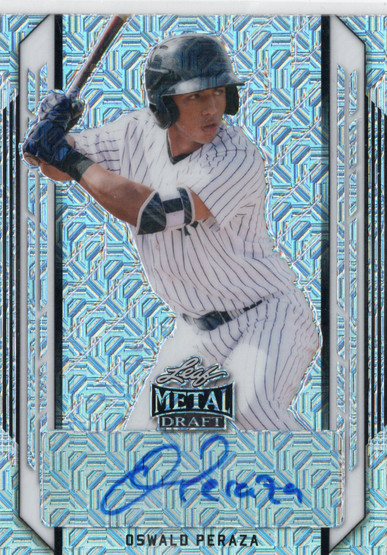 2021 Leaf Draft Autographs #BAOP1 Oswald Peraza AU
