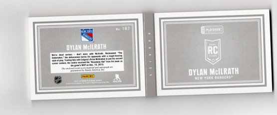 2013-14 Panini Playbook #167 Dylan McIlrath AU, MEM, RC, SN199