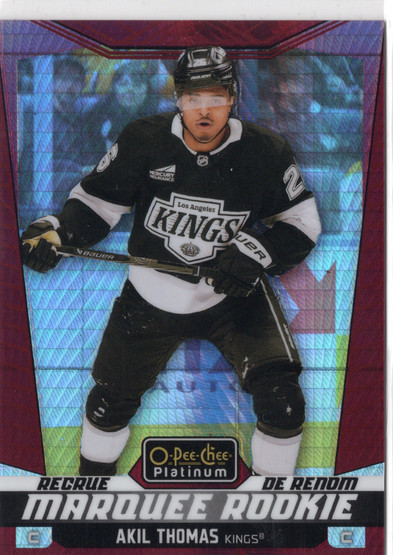 2024-25 O-Pee-Chee Platinum Red Prism #233 Akil Thomas MR, SN199, RC