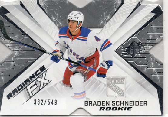 2022-23 SPx Radiance FX #RFX97 Braden Schneider SN549