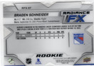 2022-23 SPx Radiance FX #RFX97 Braden Schneider SN549