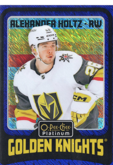 2024-25 O-Pee-Chee Platinum Retro Blue Luster #R60 Alexander Holtz SN100