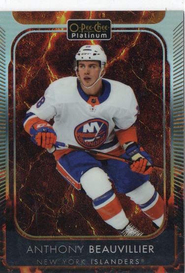 2021-22 O-Pee-Chee Platinum Hot Magma #131 Anthony Beauvillier SN499