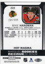 2021-22 O-Pee-Chee Platinum Hot Magma #222 Mike Hardman MR, SN499