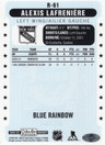 2021-22 O-Pee-Chee Platinum Retro Blue Rainbow #R61 Alexis Lafreniere SN199