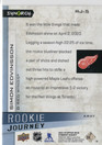 2023-24 Upper Deck Synergy Rookie Journey Away #RJ5 Simon Edvinsson SN999