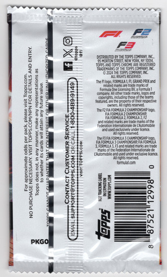 2024 Topps Chrome Formula 1 Qualifying Lap Hobby, irtopussi 1kpl