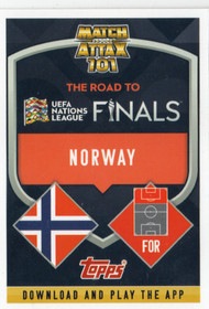 2022-23 Topps Match Attax 101 Road to UEFA Nations League Finals Limited Edition Gold #LE1 Erling Haaland