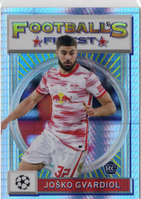 2021-22 Topps Finest Flashbacks UEFA Champions League Prism Refractor #46 Josko Gvardiol SN35