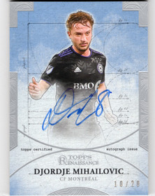 2022 Topps Renaissance MLS Renaissance Engravement Autographs #EADM5 Djordje Mihailovic AU, SN20