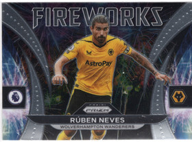 2022-23 Panini Prizm Premier League Fireworks #17 Ruben Neves