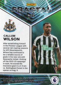 2022-23 Panini Prizm Premier League Fractal #12 Callum Wilson