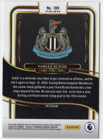 2024-25 Panini Select Premier League Pink Ice #189 Fabian Schär