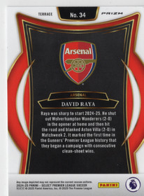 2024-25 Panini Select Premier League Silver #34 David Raya