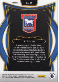 2024-25 Panini Select Premier League #17 Leif Davis RC