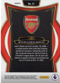 2024-25 Panini Select Premier League #31 Myles Lewis-Skelly RC