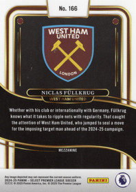 2024-25 Panini Select Premier League #166 Niclas Fullkrug