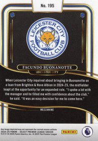 2024-25 Panini Select Premier League #195 Facundo Buonanotte
