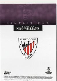 2025 Topps Simplicidad Nico Williams SN25
