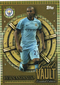 2025-26 Topps Manchester City Collectors Tin Gold Vault Limited Edition #GV4 Fernandinho
