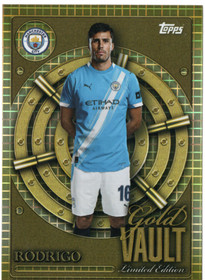 2025-26 Topps Manchester City Collectors Tin Gold Vault Limited Edition #GV5 Rodrigo