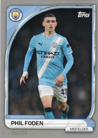 2025-26 Topps Manchester City Collectors Tin Parallel #12 Phil Foden SN225