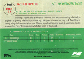2024 Topps Chrome Formula 1 1954 Topps #195423 Enzo Fittipaldi