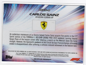 2024 Topps Chrome Formula 1 Re Charged #RECH4 Carlos Sainz
