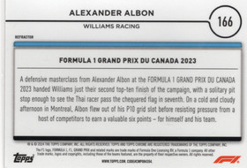 2024 Topps Chrome Formula 1 Refractors #166 Alexander Albon