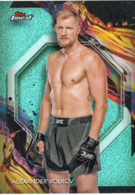 2024 Topps Finest UFC Aqua Glitter Refractors #184 Alexander Volkov