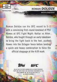 2024 Topps Finest UFC Refractors #202 Roman Dolidze