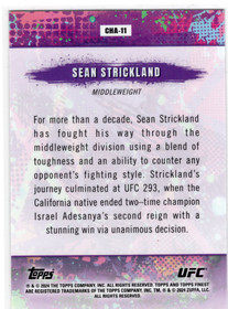 2024 Topps Finest UFC Chaos #CHA11 Sean Strickland