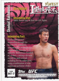 2024 Topps Finest UFC Intimidators #INT7 Shavkat Rakhmonov