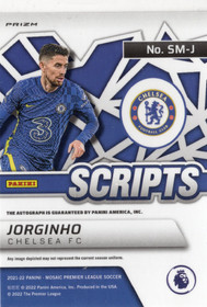 2021-22 Panini Mosaic Premier League Scripts Mosaic #SMJ Jorginho AU
