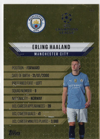 2024-25 Topps Match Attax UEFA Club Competitions Gold Edge Edition #GE2 Erling Haaland