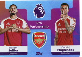 2025-26 Topps Premier League #361 William Saliba / Gabriel Magalhaes PS