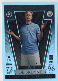 2024-25 Topps Match Attax UEFA Club Competitions Limited Edition Platinum Pull #LEPL1 Kevin De Bruyne