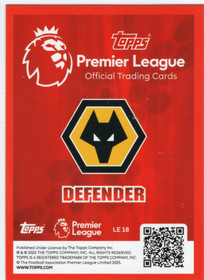 2025-26 Topps Premier League Classic Limited Editions #LE18 Rayan Ait-Nouri