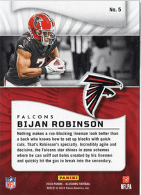 2024 Panini Illusions Orange Trophy Collection #5 Bijan Robinson