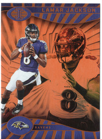 2024 Panini Illusions Orange Trophy Collection #7 Lamar Jackson
