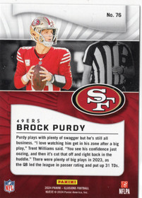2024 Panini Illusions Emerald Trophy Collection #76 Brock Purdy
