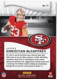 2024 Panini Illusions Emerald Trophy Collection #77 Christian McCaffrey