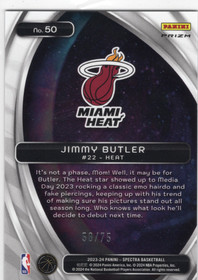 2023-24 Panini Spectra Titan International Green #50 Jimmy Butler SN75