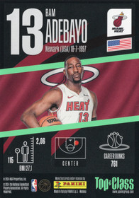 2023-24 Panini Top Class NBA #166 Bam Adebayo MP